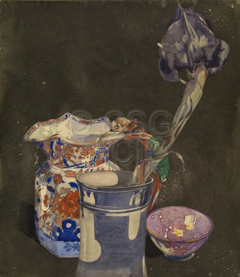 Grey Iris Still-life study of a...