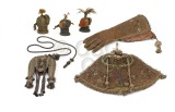 Group of falconry accessories...