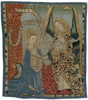 The Annunciation Tapestry panel...