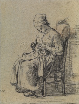 Woman Sewing Also known as '...