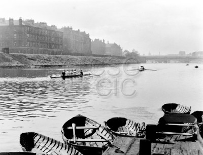 Rowing on the Clyde at Glasgow...