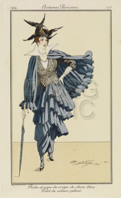 Pochoir print or fashion plate...