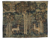 Lioness and Doe Wool tapestry...