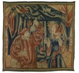 Physician and Woman Wool tapestry...