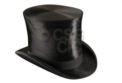 Man's hat or top hat in...