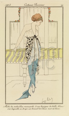 Pochoir print or fashion plate...