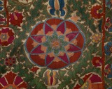 Suzani embroidery Detail of...