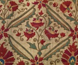 Suzani embroidery Detail of...