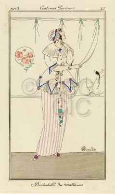 Pochoir print or fashion plate...