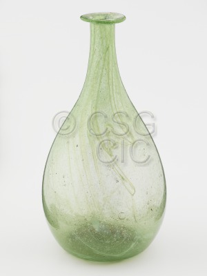 Clutha glass vase, blown form of...