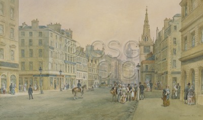 The Trongate, 1849 Busy street...