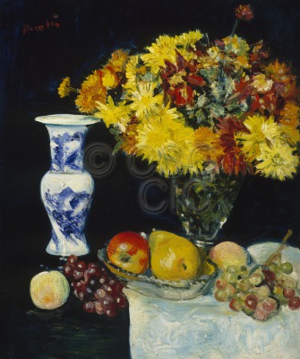 Flowers in a Vase and Fruit Still...