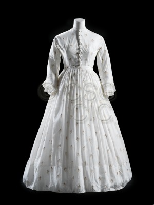 Woman’s dress in white cotton...