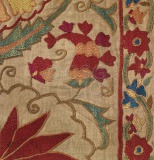 Suzani embroidery Detail of...