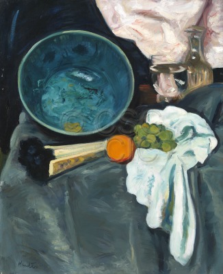 The Green Bowl Still life showing...