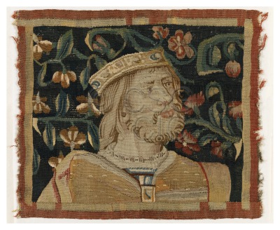 Bust of a King Wool tapestry...