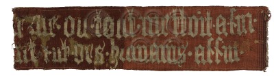 Gothic Lettering Wool tapestry...