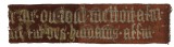 Gothic Lettering Wool tapestry...