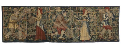 Six Grape Harvesters Tapestry...