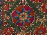 Suzani embroidery Detail of...