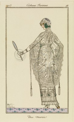 Pochoir print or fashion plate...