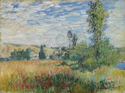 Vétheuil Landscape with fields,...