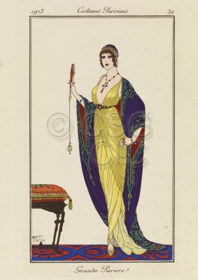 Pochoir print or fashion plate...