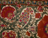 Suzani embroidery Detail of...