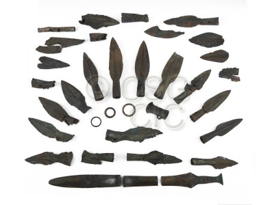 Group of Late Bronze Age weapons,...